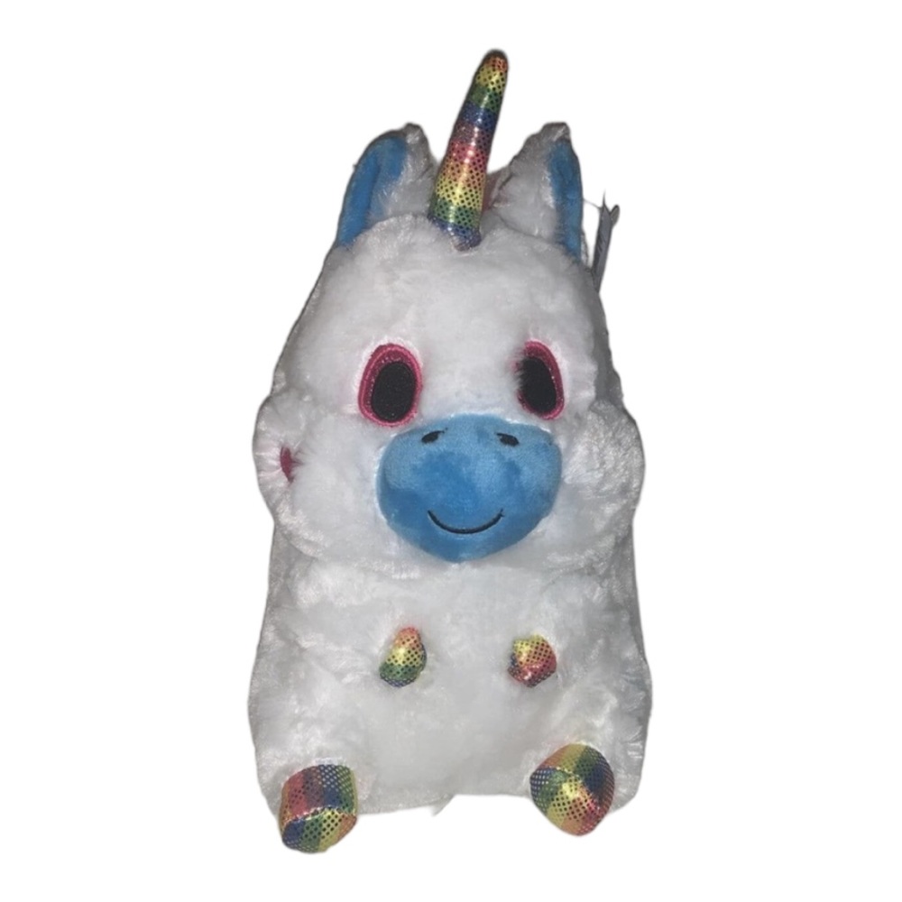 NWT Nanco Belly Buddy Unicorn Soft Plush White 8" Stuffed Animal